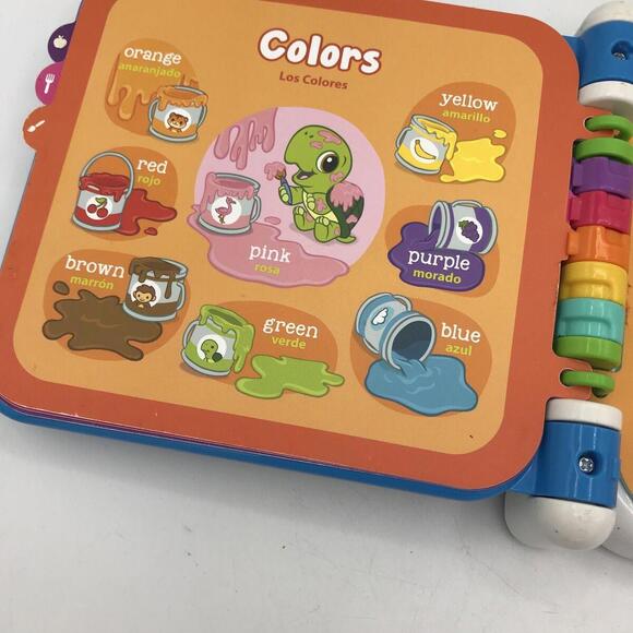 VTech Leapfrog Learning Friends 100 Words Electronic English Spanish Toy Book - Picture 10 of 15